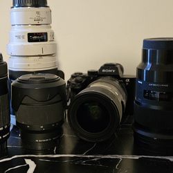Sony A7Rii With 6 Lenses And Adapter