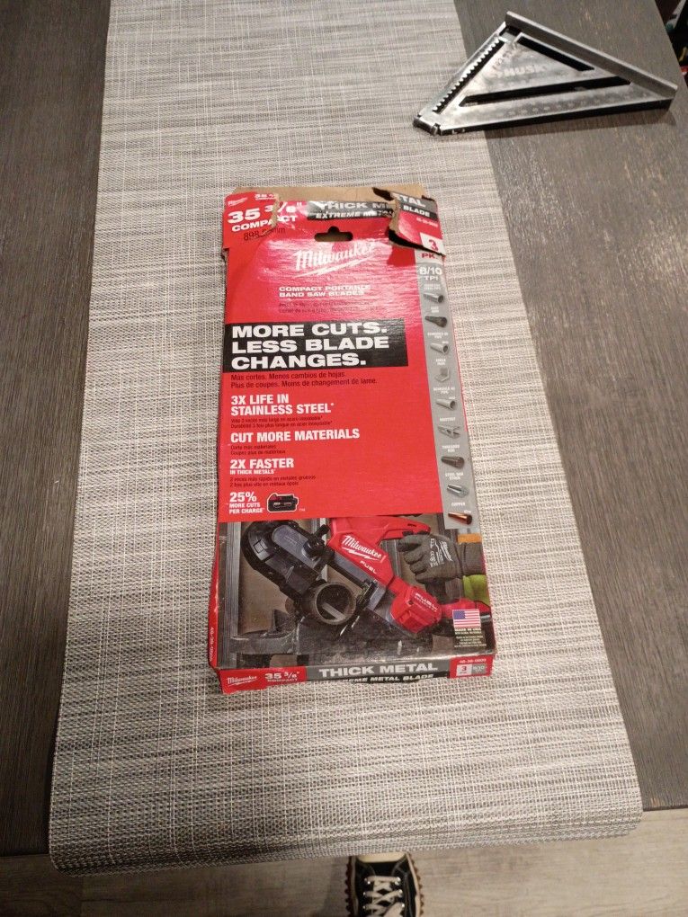 Milwaukee 35 And 3/8 In Compact Portable Band Saw Blades