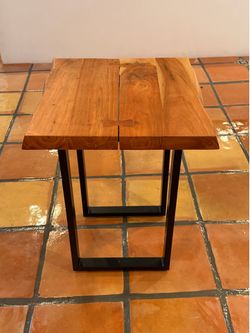 Live edge side table