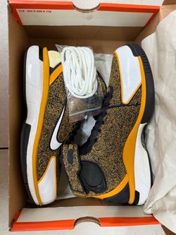 Air Zoom Huarache 2K4 Laser Kobe Black Gold Size 9