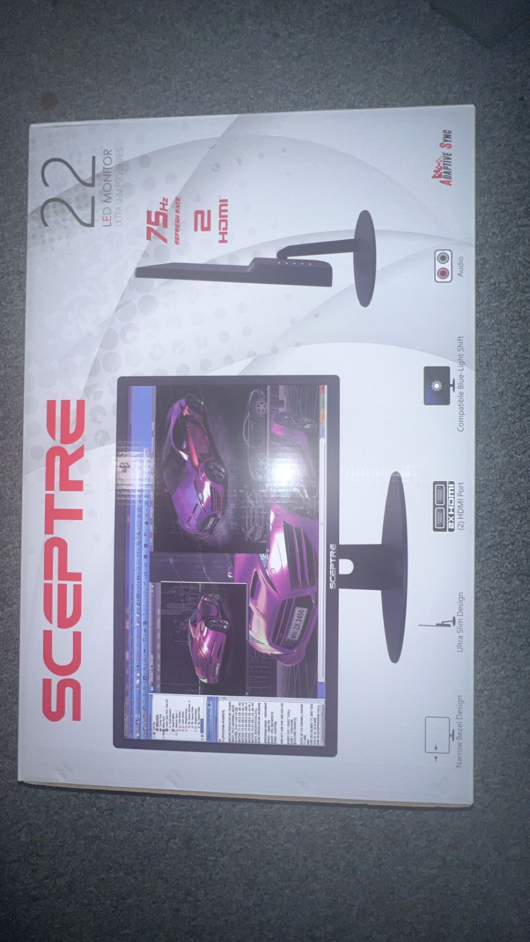 75hz monitor brand new