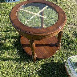 End table glass new