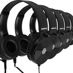 Classroom headphones, pack of 10 units. Auriculares de aula, paquete de 10 unidades