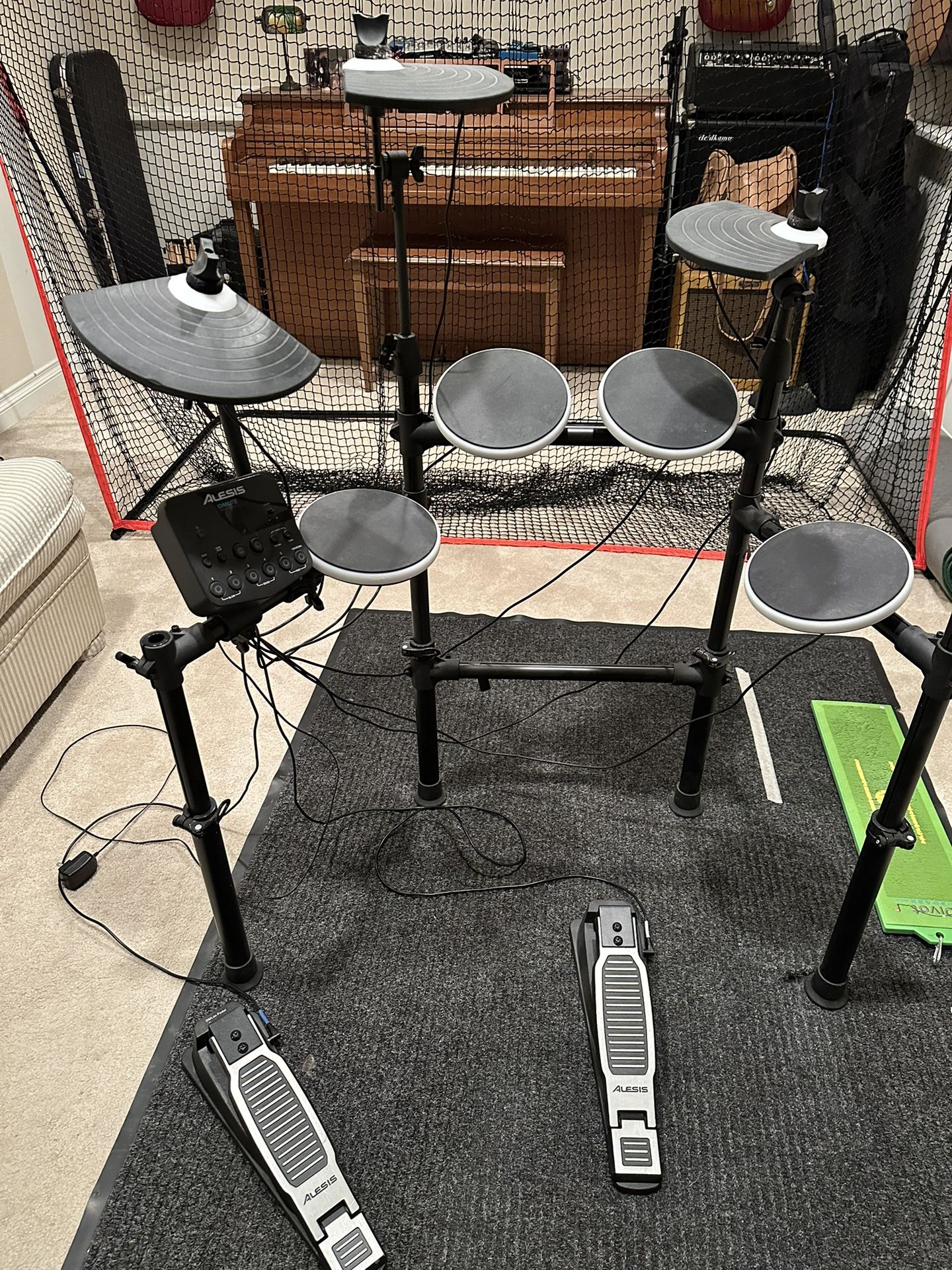 Alesis DM Lite Kit 5-Piece Electronic Drum Set with Collapsible 4-Post Rack
