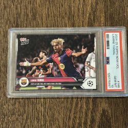Lamine Yamal Topps Now PSA 10