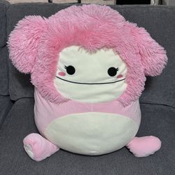 Brina Pink Bigfoot Squishmallows Yeti 20" Rare Plush Toy Extra Large