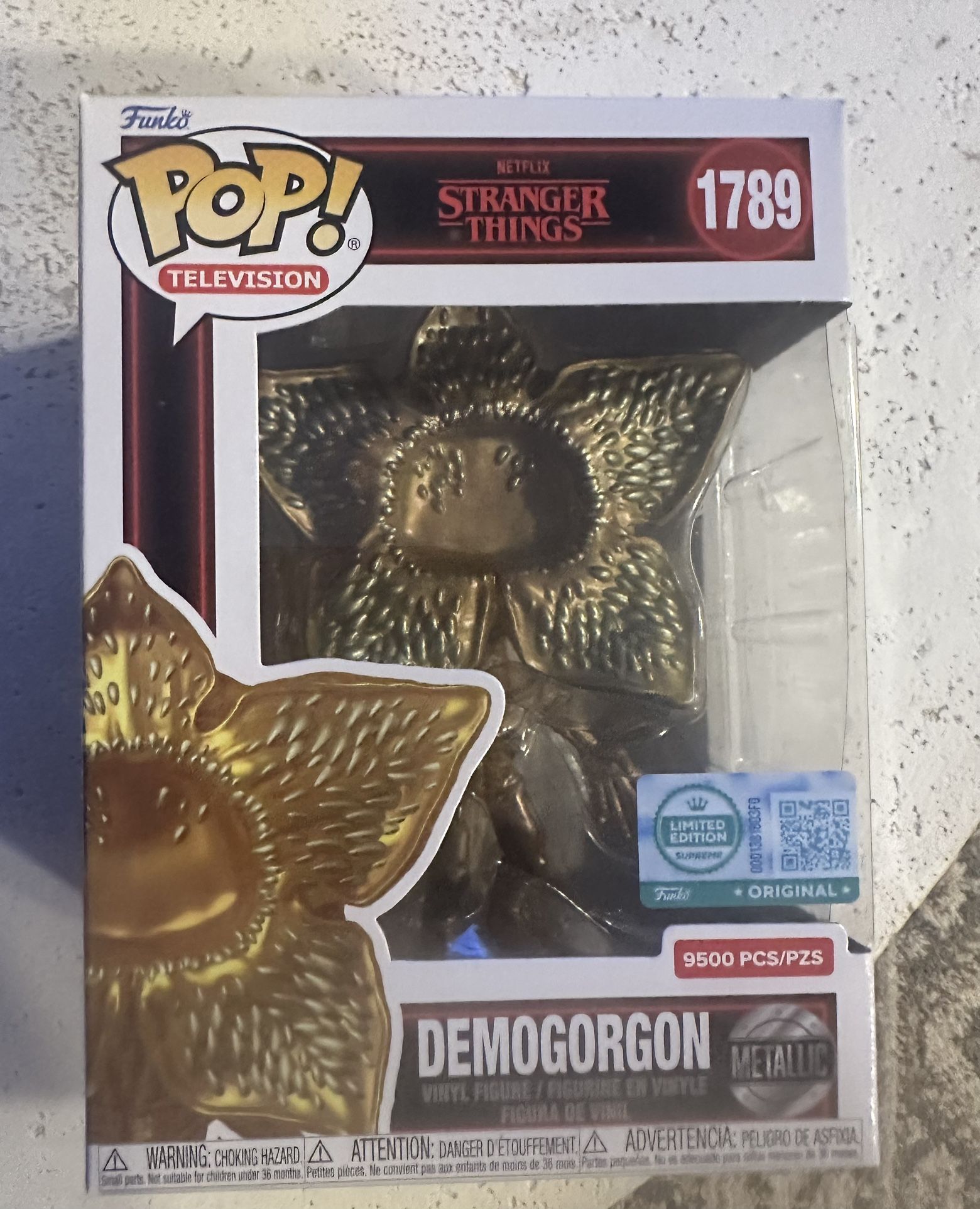 Funko Pop Exclusive LE 9500 Stranger Things Gold Demogorgon IN HAND #1789