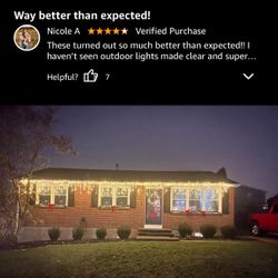 42FT Icicle Lights, Christmas Outdoor with 400LED 75 Drops, IP65 Waterproof Eaves Lights, 8 Modes, for Christmas Eaves Garden Room Decoration Warm Whi