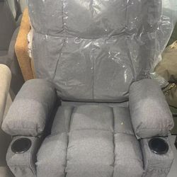 🥨Swivel Rocker Recliner, LEGAHOME Modern Manual Recliner Chair with Heat and Massage, 360° Swivel & 30° Rocking Nursery Guilder Recliner with Cup Hol