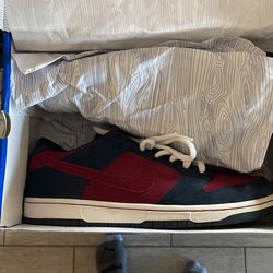 Nike Dunk Sb Obsidian Team Red