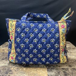 Vera Bradley Maison Blue Pattern bag  Approx. 12" x 8” 2 strap zip closure