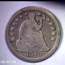 1848 O Half Dime Good Condition 