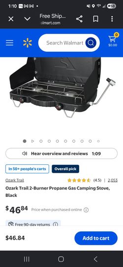 Ozark Trail 2-Burner Propane Camping Stove