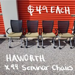 HAWORTH X99 SEMINAR NESTING CHAIRS