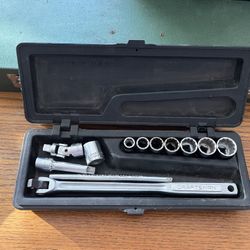 Vintage Craftsman USA 3/8” Drive SAE Socket Set (3/8–3/4”) Complete 