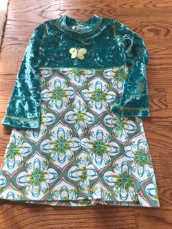 Girls dress size 3 velour excellent condition