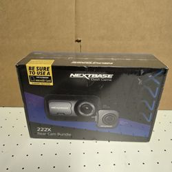 Nextbase 222X Compact Dual Dash Cam Front & Rear 2.5" HD IPS Screen