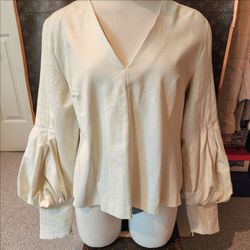 Designer Edwardian Style Ivory top Sz L