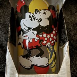 Disney Mickey And Minnie Mouse Glassware 16 oz Drinking Glasses 