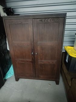 Ethan Allen Dark Brown Entertainment Armoire