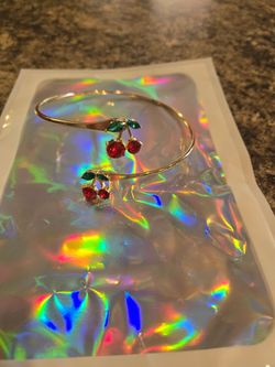 double cherry arm cuff/bracelet