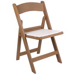 BTEXPERT Resin Folding Chair Vinyl Padded Seat Indoor Outdoor for Home Event Party Picnic Kitchen Dining Church School Weddings- Natural