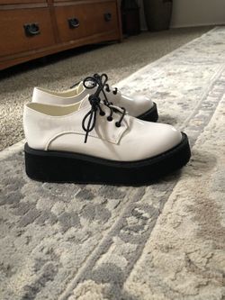 White Creeper Style Shoe 