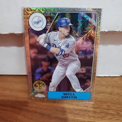 Will Smith Topps Chrome GOLD Mojo Refractor Dodgers Hottest Player 