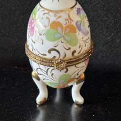 Vintage Baum Bros. Porcelain Trinket Box 