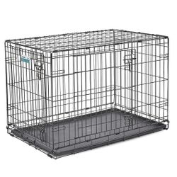 Single & Double Door iCrate Dog Crate, Includes Leak-Proof Pan
