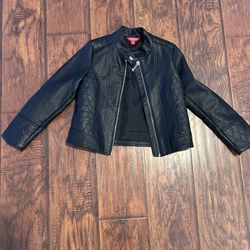 Girl Guess Leather Jacket Size 7. Like New