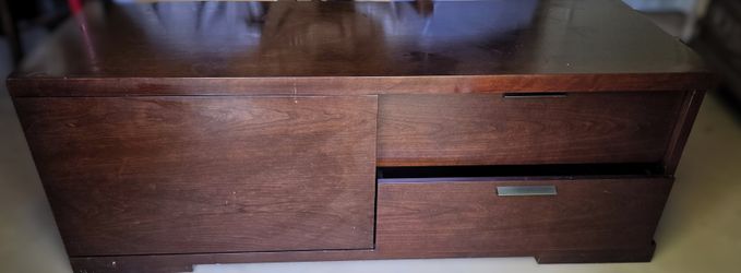 Crate & Barrel Dark Wood Dresser / Entertainment Center
