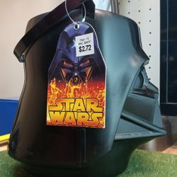 Star Wars 2005 Darth Vader Trick or Treat  Pail Halloween Candy Bucket