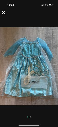 Cute Girl Costume Elsa Frozen 3-5yrs Old Girl 