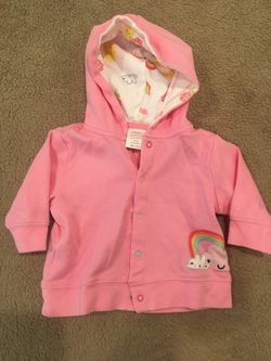 Rainbow button up sweater