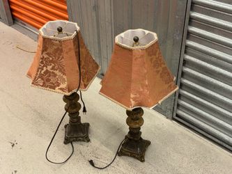 Pair of Ornate Table Lamps - $50