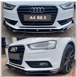 Audi A4 B8 B8.5 8K Front Bumper Lip Spoiler Splitter Diffuser 2012-2016