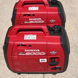 PRICE REDUCED! 2 Honda EU2000i Inverter Generators with 30amp on companion