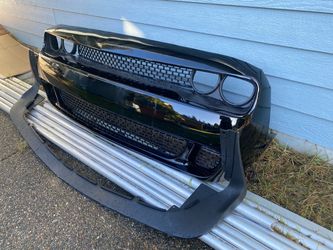 Dodge challenger SRT black bumper with lip