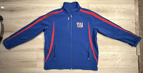 NFL Apparel New York Giants Jacket Mens Size L Soft Shell Full Zip Windbreaker