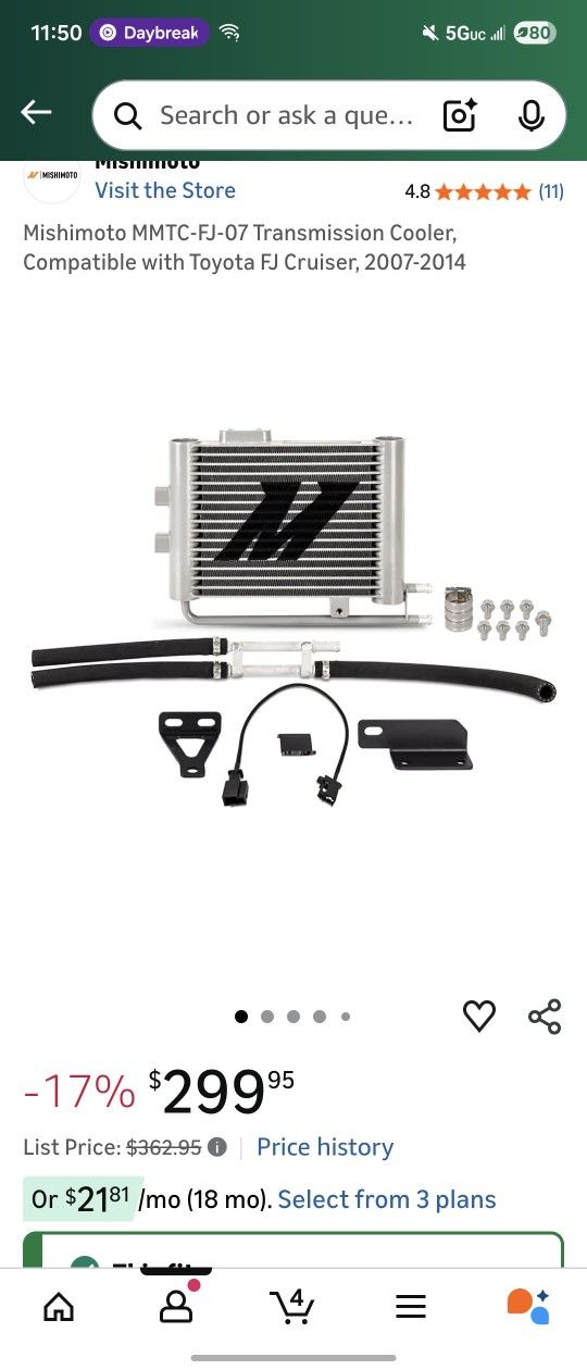 FJ/4Runner/Tacoma Transmission Cooler