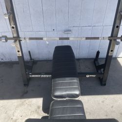 Marcy Power Bench Press With Olympic Barbell 
