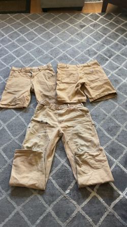 Carhartt shorts and pants look at description