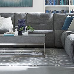 Haverty’s Gray Reclining Sectional Sofa