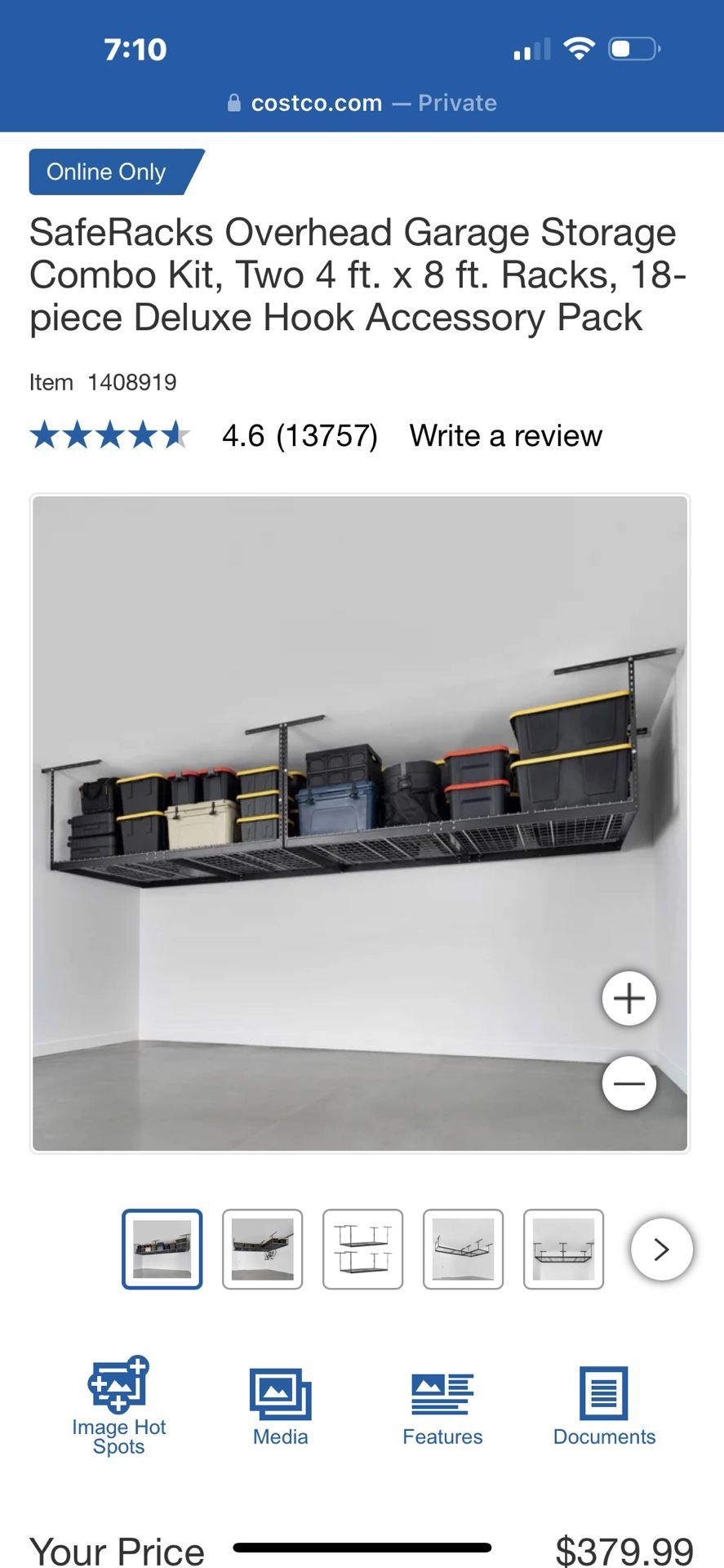 2 Saferacks Garage Shelving - White