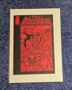 BLOODSTRIKE 1 RED ASHCAN 1993 FN IMAGE COMICS EXTREME DAN FRAGA