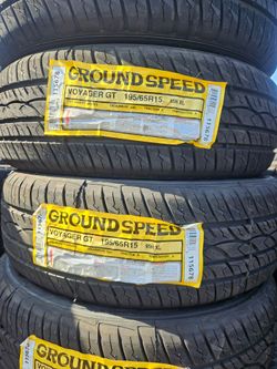 195-65-15 !!! GROUNDSPEED A/S !!! $240 LAS 4 LLANTAS MONTADAS Y BALANCEO INCLUIDO 👌