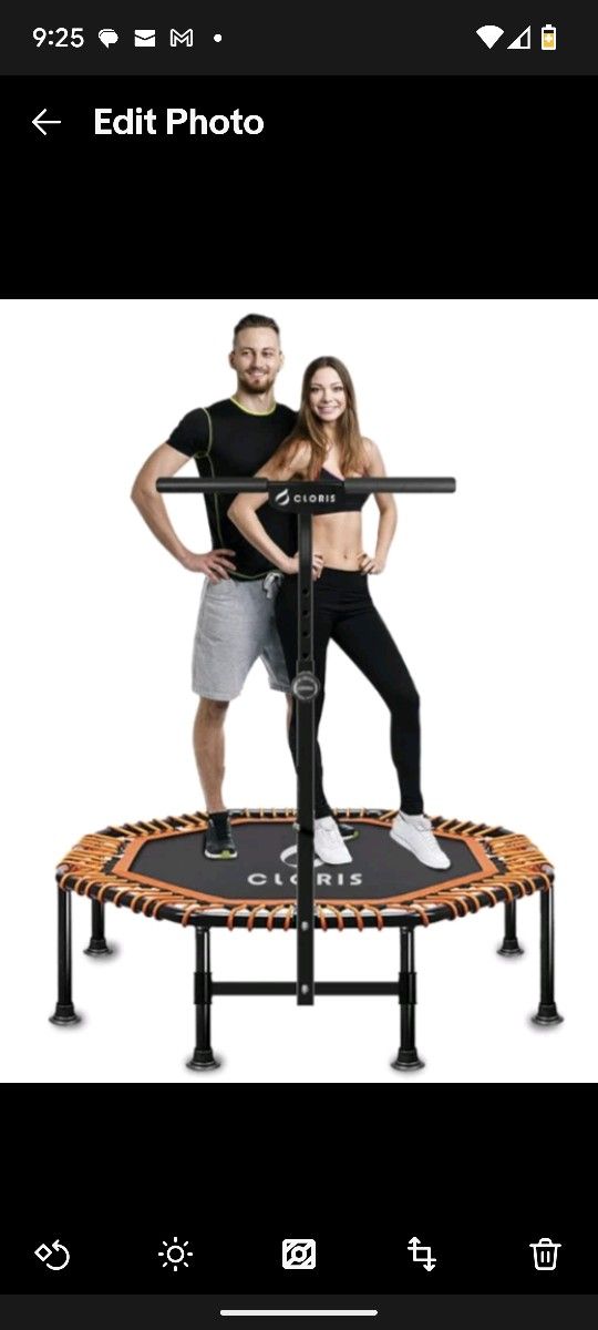 Trampoline Adult Max Load 400 Lbs Height Adjustable