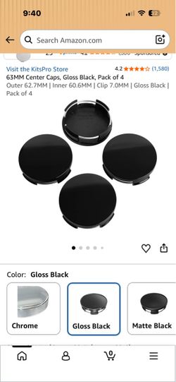 Wheel center caps