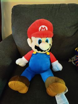 Super Mario 22" Plush Pillow Buddy Large Plush Nintendo Stuffed NEW With Tags 2015